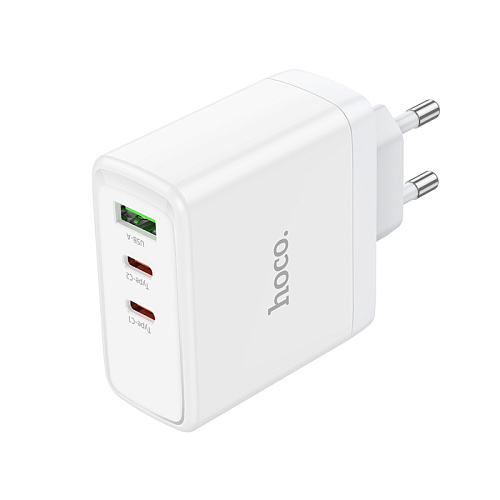 Сетевое зарядное устройство, 3 PD 45W/20W + 1 USB 18W (N30), HOCO, белый