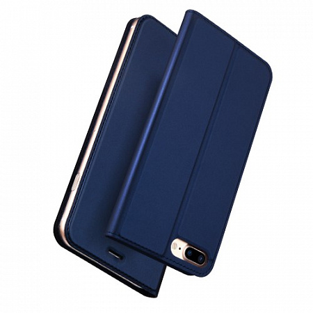 Чехол-книжка для iPhone 7 Plus/8 Plus, DU DU, боковой, синий