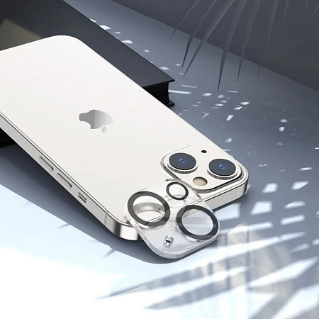 Защитное стекло на iPhone 13 (6.1)/13 mini (5.4) G13, HOCO, на заднюю камеру, черное
