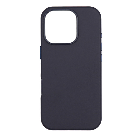 Чехол-накладка для iPhone 16 Pro Max, экокожа, магнитный (MagSafe), без лого, X-CASE, синий