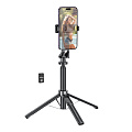 Селфи K21, HOCO, беспроводной трипод с пультом, черный
