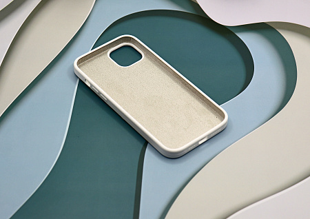 Чехол-накладка для iPhone 14 Plus, Silicon Case, без лого, белый