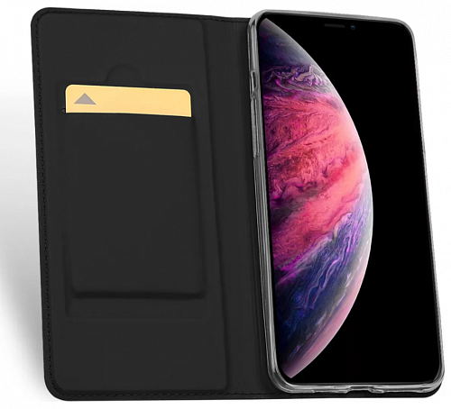 Чехол-книжка для iPhone 11 Pro Max, DU DU, боковой, черный