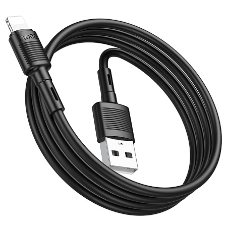 USB дата кабель Lightning, HOCO, X83, 1м, черный