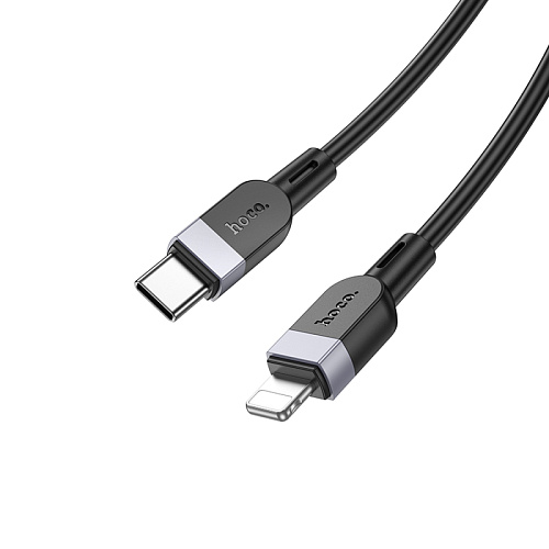Кабель Lightning to Type-C (PD), HOCO, X109, 3м, силиконовый, черный