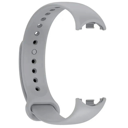 Ремешок на руку для Mi band 8/9, силиконовый, серый