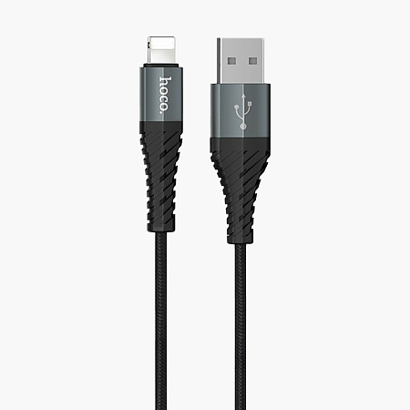 USB дата кабель Lightning, HOCO, X38, черный