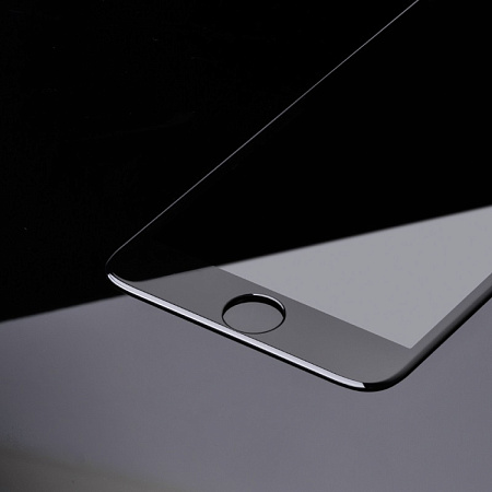 Защитное стекло для iPhone 7 Plus/8 Plus (A1), HOCO,Shatterproof edges, 3D, закруглённое, черное