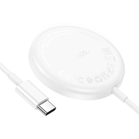 Беспроводное зарядное устройство, CW52, Type-C, HOCO, Magsafe, белый