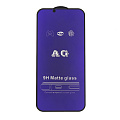 Защитное стекло на iPhone 13/13 Pro/14/16e (6.1), Anti-blue ray матовый, черное, X-CASE