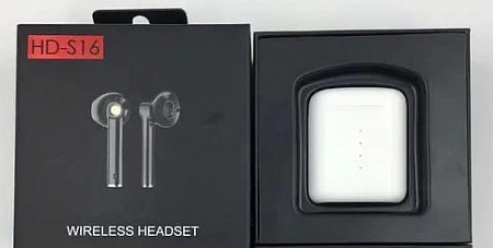 Беспроводные наушники HD-S16, белые