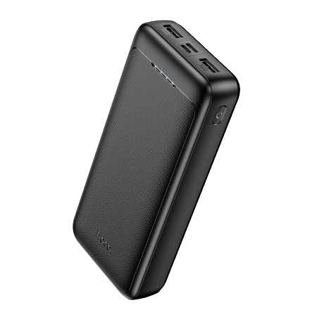 Универсальный Доп. Аккумулятор 20000mAh, J111A, HOCO, выход: 2 USB: 5V/2, черный