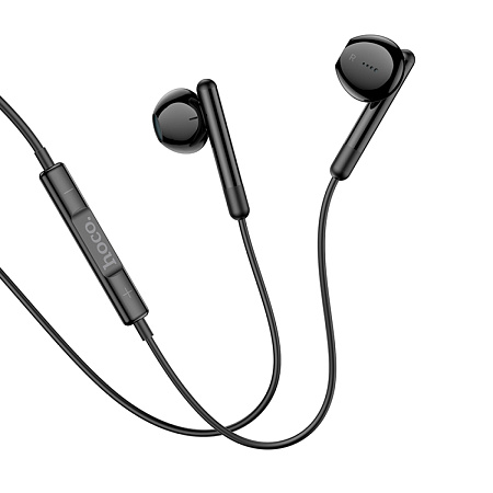 Проводные наушники M93, Wire control earphones with microphone , HOCO, черные