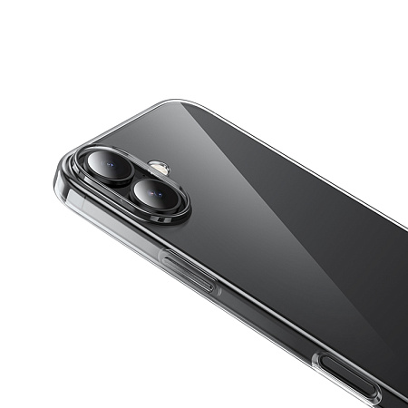 Чехол силиконовый для iPhone 16 Plus, Light series TPU, HOCO, черный