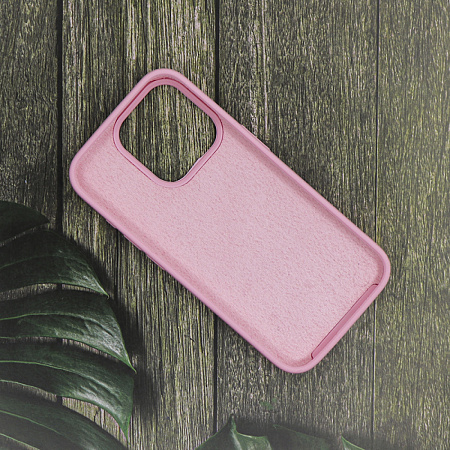 Чехол-накладка для iPhone 15 Pro Max, Silicon Case, магнитный (MagSafe), без лого, X-CASE, бледно-розовый