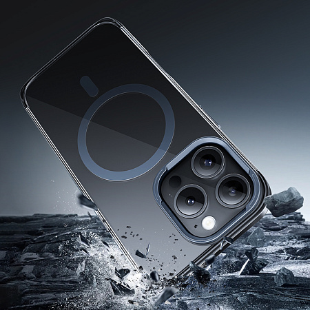 Чехол для iPhone 16 Pro, TPU 1.3 mm, Магнитный (MagSafe), AS11, HOCO, прозрачный