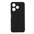 Чехол силиконовый для Xiaomi Poco M6 (4G), с микрофиброй внутри, с защитой камеры, X-CASE, черный
