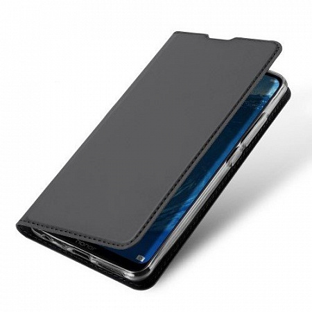 Чехол-Книжка для LG G8, DU DU, боковой, серый