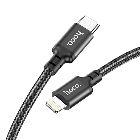 Кабель Lightning to Type-C (PD), HOCO, X14, 2м, черный