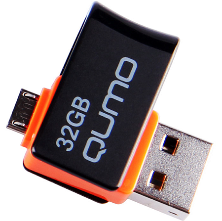 USB Flash Drive 32Gb QUMO, OTG micro