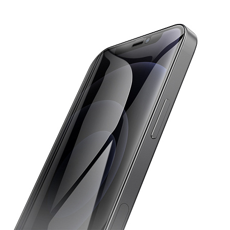 Защитное стекло на iPhone 12 Pro Max (6.7) A777 Plus, HOCO, антишпионское, черное