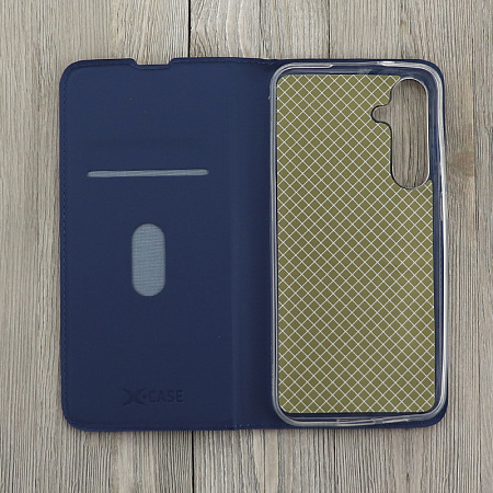 Чехол-книжка для Samsung Galaxy S24 Plus, X-CASE, боковой, синий