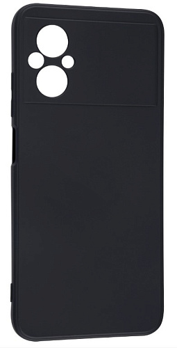 Чехол силиконовый для Xiaomi Poco M5 (4G), с защитой камеры, X-CASE, черный