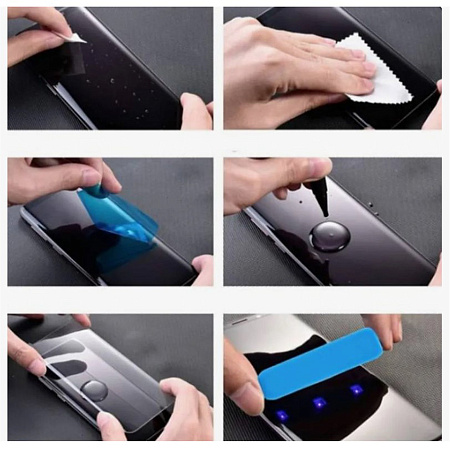 Защитное стекло на Samsung Galaxy S21, UV ультрафиолет, X-CASE