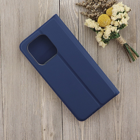 Чехол-книжка для Xiaomi Redmi Note 13 (4G), X-CASE, боковой, синий