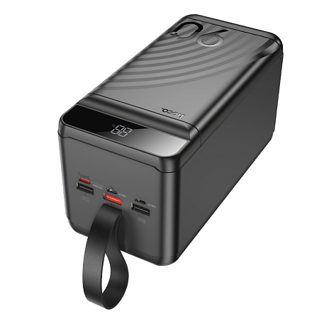 Универсальный Доп. Аккумулятор 90000mAh, J123D, HOCO, выход: 1 USB 22.3W+ 2 USB 5V/2+1 PD 20W, черный