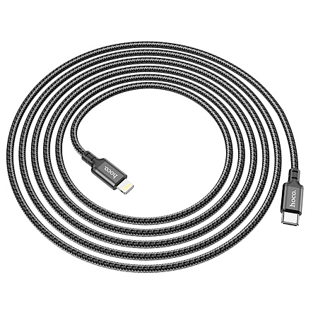 Кабель Lightning to Type-C (PD), HOCO, X14, 2м, черный