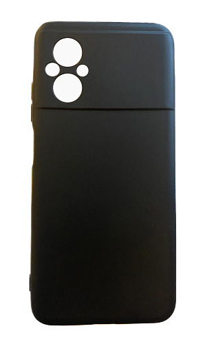 Чехол силиконовый для Xiaomi Poco M4 (4G/5G), c защитой камеры, X-CASE, черный