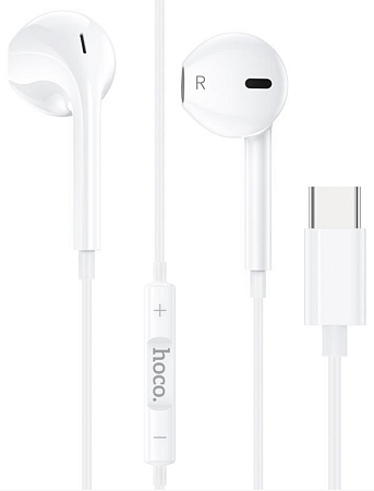 Проводные наушники M80 Type-C  Original series earphones, HOCO, белые