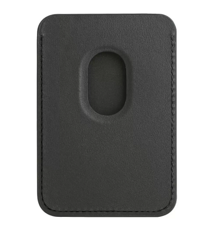 Чехол для карт (MagSafe), без лого, экокожа, X-CASE, черный
