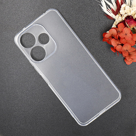 Чехол силиконовый для Xiaomi Poco M6 (4G), c защитой камеры, X-CASE, прозрачный