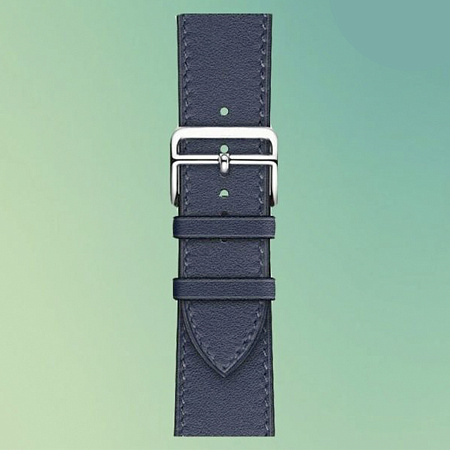 Ремешок на руку для Apple Watch 44/45/46/49 мм, HOCO, WA17, коровья кожа, темно-синий