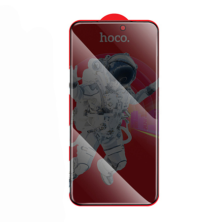 Защитное стекло для iPhone 17 Pro Max, G15, HOCO, Guardian shield series full-screen anti-spy tempered glass, черное