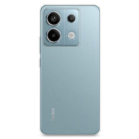 Чехол силиконовый для Xiaomi Redmi Note 13 Pro (5G)/Poco X6 (5G), c защитой камеры, X-CASE, прозрачный