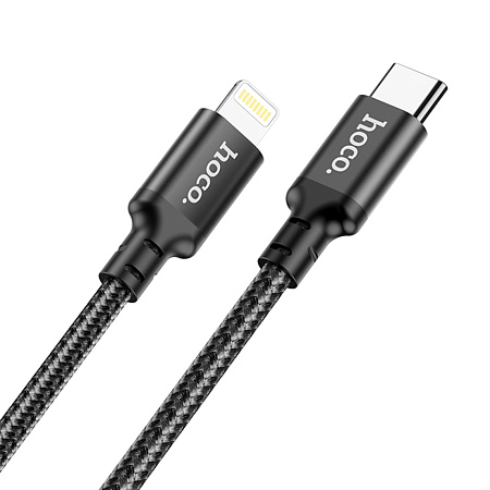 Кабель Lightning to Type-C (PD), HOCO, X14, 2м, черный
