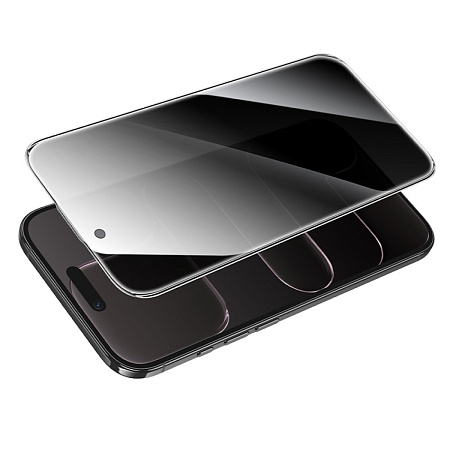 Защитное стекло для iPhone 17 Air, A777 Plus, HOCO, антишпионское, черное