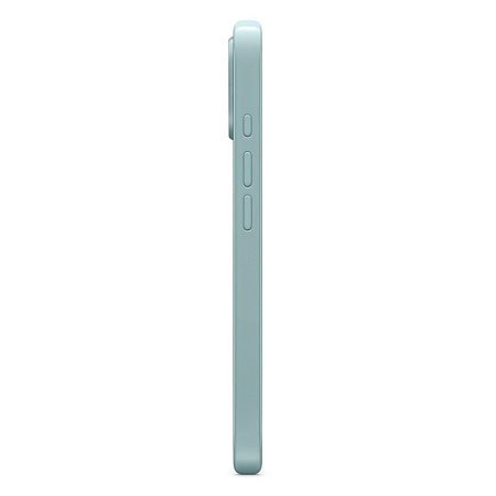 Чехол-накладка для iPhone 16, глянцевый, магнитный (MagSafe), без лого, X-CASE, бирюзовый