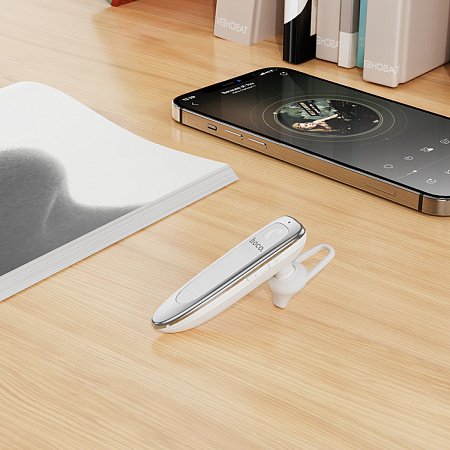 BT гарнитура Hoco, E60 (универсальная для всех телефонов), белый