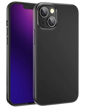 Чехол силиконовый для iPhone 14 Plus, HOCO, Fascination case, черный