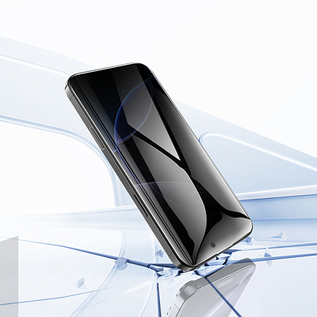 Защитное стекло для iPhone 16 Pro Max, G777 Plus, HOCO, anti-static, антишпион, черное