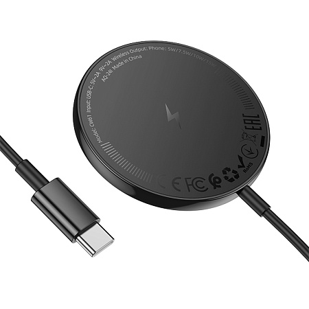 Беспроводное зарядное устройство, CW61, HOCO, Magsafe, черный