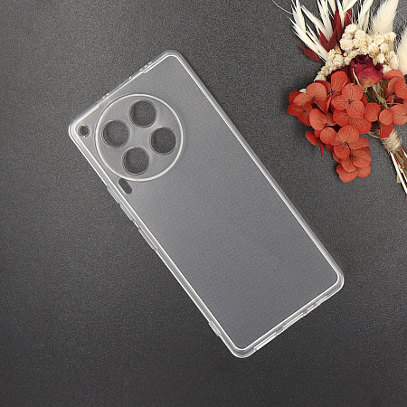 Чехол силиконовый для TECNO Camon 30 (4G), с защитой камеры, X-CASE, прозрачный