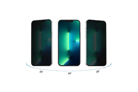 Защитное стекло на iPhone 13 mini (5.4) A25, HOCO, Full-screen anti-drop and privacy-proof tempered film, черное