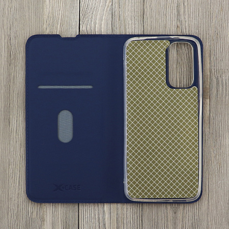 Чехол-книжка для Xiaomi Redmi Note 11 (4G)/Note 11 NFC Global/Note 11S NFC, X-CASE, боковой, синий