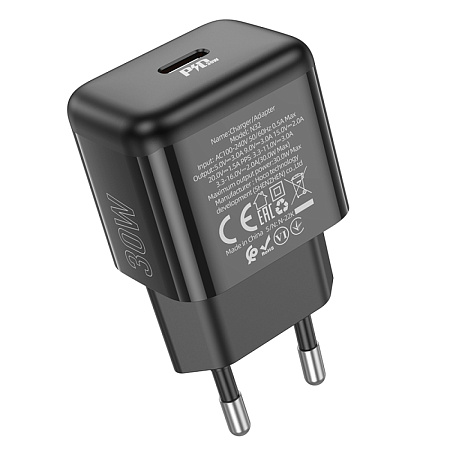 Сетевое зарядное устройство, 1 PD 30W (N32), HOCO, черный