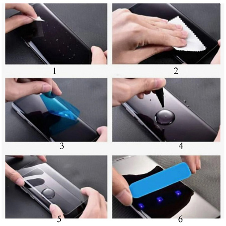 Защитное стекло на Samsung G935F, Galaxy S7/S7 Edge, 3D ультрафиолет, прозрачное, X-CASE